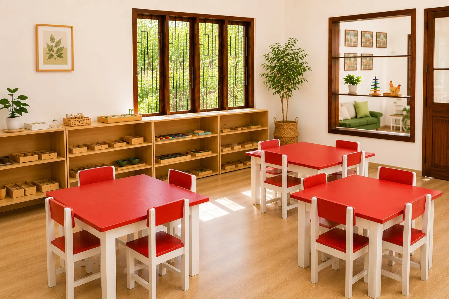 A calm, child-scaled MIMS classroom interior.